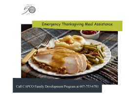 Thanksgiving Meal Assistance